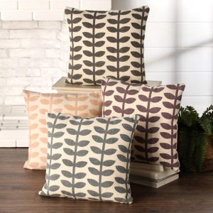 20″ Leaves Accent Pillows  |  Throws & Accent Pillows Home Decor Throws & Accent Pillows