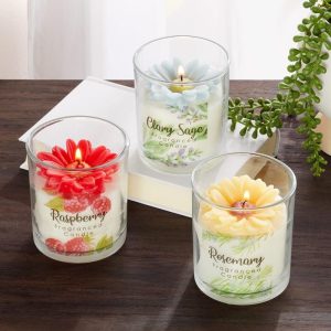 7-Oz. Scented Flower Jar Candles  |  Candles & Candleholders Candles & Candleholders Candles & Candleholders