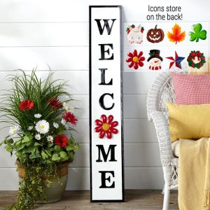 9-Pc. Interchangeable Welcome Sign  |  Wall Art & Frames Home Decor Wall Art & Frames