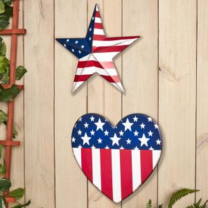 Americana Metal Outdoor Wall Art  |  Wall Art & Frames Home Decor Wall Art & Frames