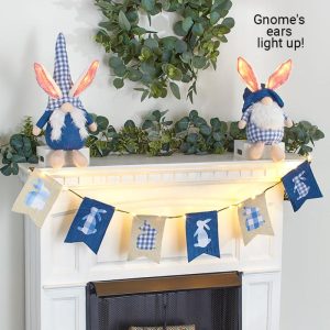 Blue And White Plaid Easter Collection  |  Decorative Accents Decorative Accents Decorative Accents