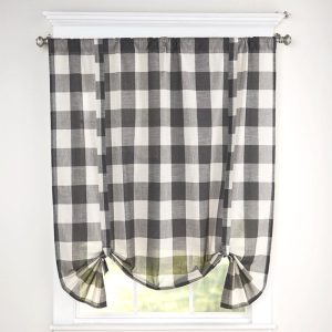 Buffalo Check Tie-Up Curtain  |  Curtains & Window Coverings Curtains & Window Coverings Curtains & Window Coverings