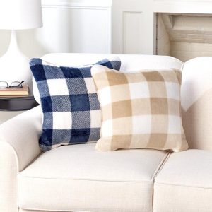 Buffalo Plaid Plush Accent Pillow  |  Throws & Accent Pillows Home Decor Throws & Accent Pillows