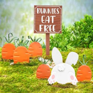 Bunnies Garden Stakes  |  Garden Accents Garden & Outdoors Garden Accents