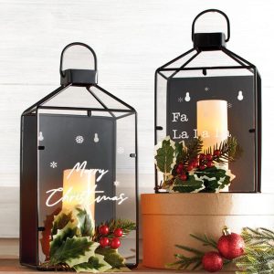 Christmas Edge Lanterns  |  Lighted Decor Home Decor Lighted Decor