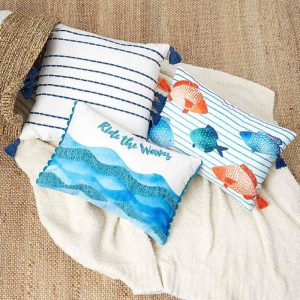 Coastal-Inspired Accent Pillows  |  Throws & Accent Pillows Home Decor Throws & Accent Pillows