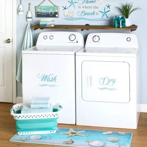 Coastal Laundry Set  |  Wall Art & Frames Home Decor Wall Art & Frames