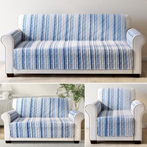 Coastal Stripe Furniture Covers  |  Slipcovers Home Decor Slipcovers