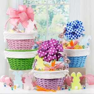 Colorful Wicker Easter Baskets  |  Decorative Accents Decorative Accents Decorative Accents