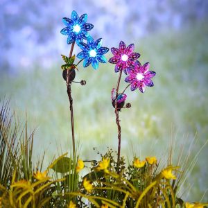 Double Flower And Critter Garden Stake Sets  |  Garden Accents Garden & Outdoors Garden Accents