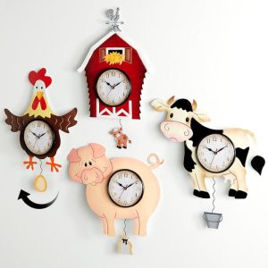 Down On The Farm Pendulum Wall Clocks  |  Decorative Accents Decorative Accents Decorative Accents