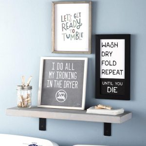 Edgy Laundry Room Signs  |  Wall Art & Frames Home Decor Wall Art & Frames