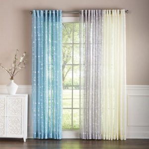 Embroidered Semi-Sheer Panel  |  Curtains & Window Coverings Curtains & Window Coverings Curtains & Window Coverings