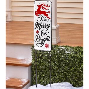 Enamelware Holiday Yard Stakes Or Planters  |  Outdoor Decor Garden & Outdoors Outdoor Decor