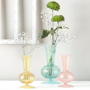 Fluted Ribbed Bud Vase  |  Decorative Accents Decorative Accents Decorative Accents