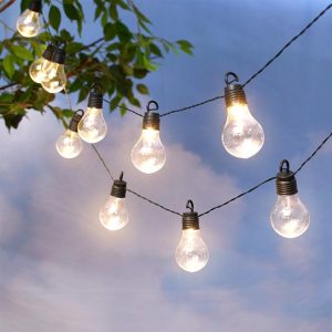 French Bistro String Lights  |  Solar & Outdoor Lighting Garden & Outdoors Solar & Outdoor Lighting