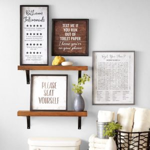 Funny Bathroom Wall Art  |  Wall Art & Frames Home Decor Wall Art & Frames