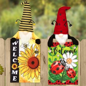 Gnome Fence Friends  |  Garden Accents Garden & Outdoors Garden Accents