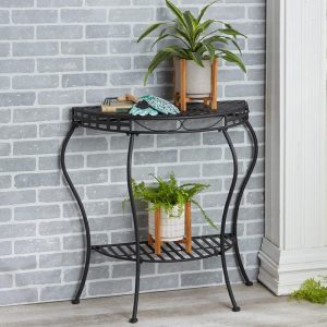 Half-Moon Metal Console Table  |  Outdoor Furniture Garden & Outdoors Outdoor Furniture