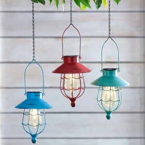 Hanging Solar Lanterns  |  Solar & Outdoor Lighting Garden & Outdoors Solar & Outdoor Lighting