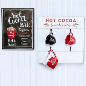 Hot Cocoa Bar Wall Signs  |  Wall Art & Frames Home Decor Wall Art & Frames