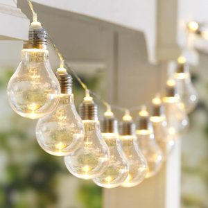 Iridescent Led Bulb String Lights  |  Wall Art & Frames Home Decor Wall Art & Frames