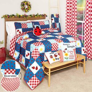 Ladybug Quilt Ensemble  |  Throws & Accent Pillows Home Decor Throws & Accent Pillows