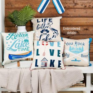 Lake House Accent Pillows  |  Throws & Accent Pillows Home Decor Throws & Accent Pillows