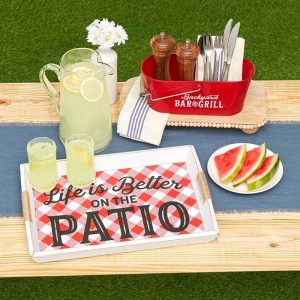 Life Is Better On The Patio Tray Or Serving Bucket  |  Outdoor BBQ & Grill Garden & Outdoors Outdoor BBQ & Grill