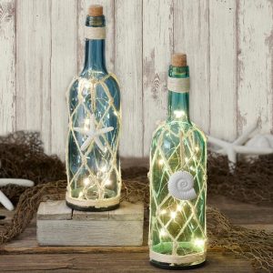 Lighted Decorative Glass Bottles  |  Lighted Decor Home Decor Lighted Decor