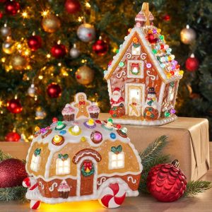 Lighted Gingerbread Holiday Accents  |  Decorative Accents Decorative Accents Decorative Accents