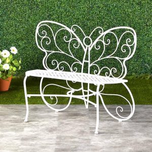 Metal Butterfly Bench  |  Outdoor Furniture Garden & Outdoors Outdoor Furniture