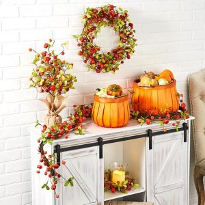 Mini Harvest Pumpkins Collection  |  Wreaths & Florals Home Decor Wreaths & Florals