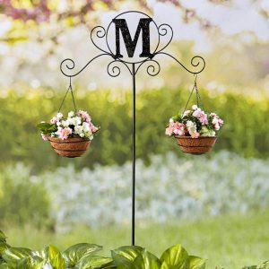 Monogram Double Planter Stakes  |  Planters & Gardening Garden & Outdoors Planters & Gardening