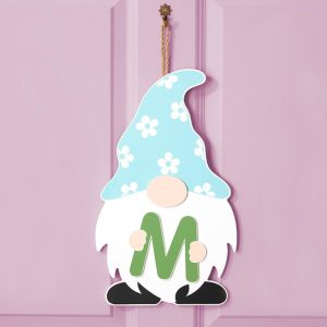 Monogram Gnome Door Hangers  |  Wall Art & Frames Home Decor Wall Art & Frames