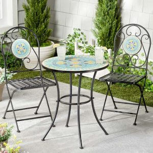 Mosaic Bistro Table Or Set Of 2 Chairs  |  Outdoor Furniture Garden & Outdoors Outdoor Furniture