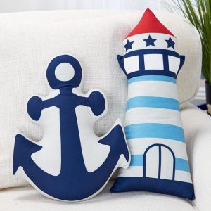 Nautical Shaped Accent Pillows  |  Throws & Accent Pillows Home Decor Throws & Accent Pillows