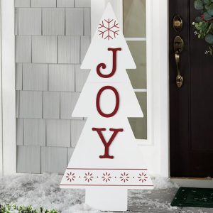 Outdoor Christmas Tree Porch Leaner  |  Outdoor Decor Garden & Outdoors Outdoor Decor