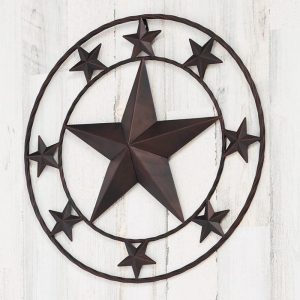 Outdoor Metal Rustic Star Wall Art  |  Outdoor Decor Garden & Outdoors Outdoor Decor