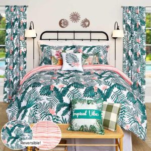 Palm Floral Comforter Set  |  Throws & Accent Pillows Home Decor Throws & Accent Pillows