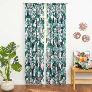 Palm Floral Window Panels  |  Curtains & Window Coverings Curtains & Window Coverings Curtains & Window Coverings