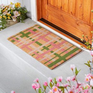 Plaid Coir Doormat  |  Rugs & Doormats Home Decor Rugs & Doormats