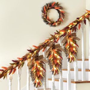 Pre-Lit Faux Fall Botanicals  |  Decorative Accents Decorative Accents Decorative Accents