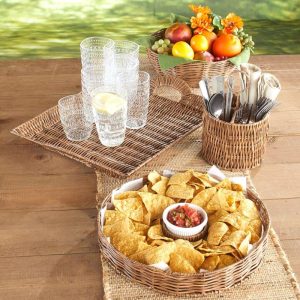 Rattan Basket Serving Collection  |  Outdoor BBQ & Grill Garden & Outdoors Outdoor BBQ & Grill