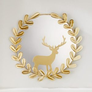 Reindeer Wall Mirror  |  Decorative Accents Decorative Accents Decorative Accents