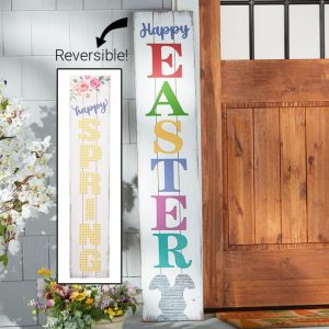 Reversible Spring/Easter Porch Leaner  |  Outdoor Decor Garden & Outdoors Outdoor Decor