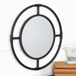 Round Metal Wall Mirror  |  Wall Art & Frames Home Decor Wall Art & Frames