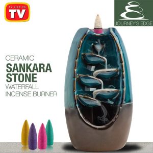 Sankara Waterfall Incense Burner And Cones  |  Candles & Candleholders Home Decor Candles & Candleholders