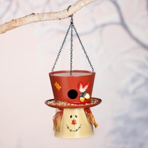 Scarecrow Or Snowman Birdhouses  |  Garden Accents Garden & Outdoors Garden Accents