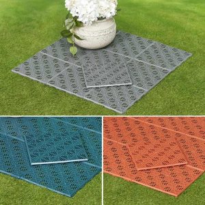 Set Of 10 Interlocking Patio Of Walkway Tiles  |  Outdoor Decor Garden & Outdoors Outdoor Decor